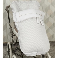 Saco silla con relleno extraible para niño o niña LINE lineas color gris