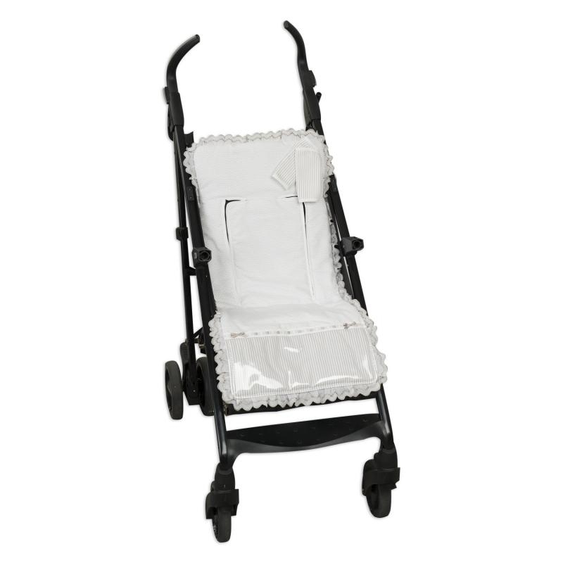 Colchoneta transpirable para silla ligera LINE color gris