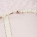 Cubierta de polipiel y tejido interior de pelo tundosado LEATHER rosa