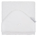 Capa de baño algodón rizo para bebé TOSCANA color blanco