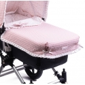 Saco personalizado con colcha para coche del bebé SEERSUKER rosa