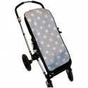 Colchoneta para sillas paseo con estrellas ESTRELLITAS 58 color gris