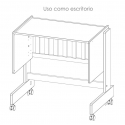 estructura minicuna colecho PIRULOS convertible en escritorio