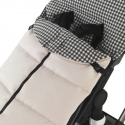 Detalle tejido saco de silla BLACK VICHY color crudo